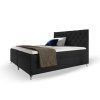 Čalúnená boxspring manželská posteľ s matracom Guliette 140x200 - čierna
