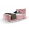 Boxspring manželská posteľ Guliette s matracom - ružová