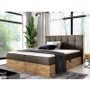 Boxspring manželská posteľ WOOD 1 hnedá Paros