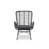Moderné záhradné kreslo Ikaro - čierna