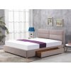Čalúnená manželská posteľ Merida II 160x200 - béžová