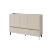 béžová komoda Luca s tromi dvierkami