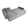 rozložená tmavosivá rohová sedačka Patrik