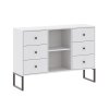 Biela komoda Linea 6S