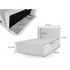 Rozmery boxspring postele Aluria