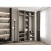 Úložný priestor šatníkovej skrine Como 1 s vešiakovou tyčou
