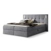 Boxspring posteľ Dancer v sivom prevedení