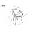 Rozmery stoličky K544
