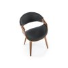 Stolička K544 v orechovej a čiernej farbe