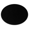 Čierny okrúhly koberec Softy