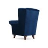 Modré kreslo Kent