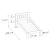 Rozmer postele LK02 A