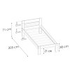 Rozmer postele LK01 B
