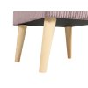 Taburet Dory s drevenými nožičkami