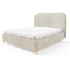Krémová posteľ Lunestia 180x200