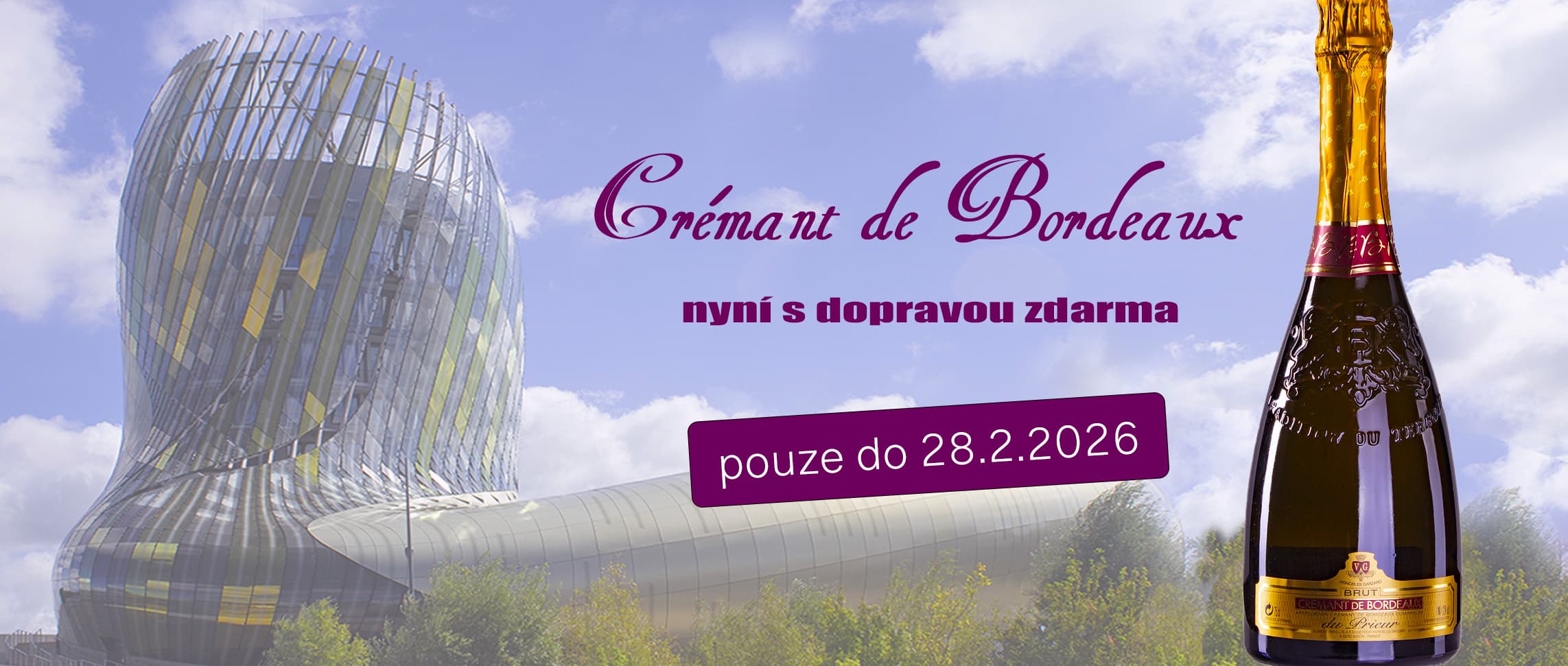 Crémant de Bordeaux s dopravou zdarma