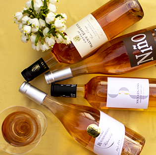 Degustační sada růžových vín z Francie