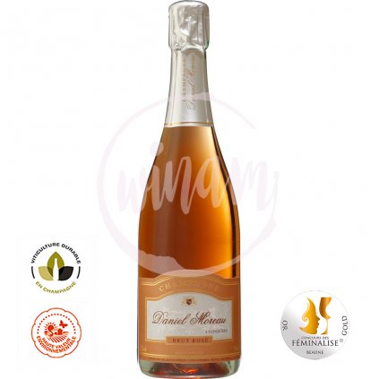 Champagne Daniel Moreau Rosé Medaile