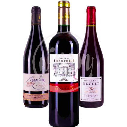 Trio červených vín z Francie