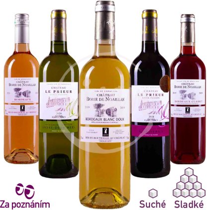 Degustační set vín z Bordeaux