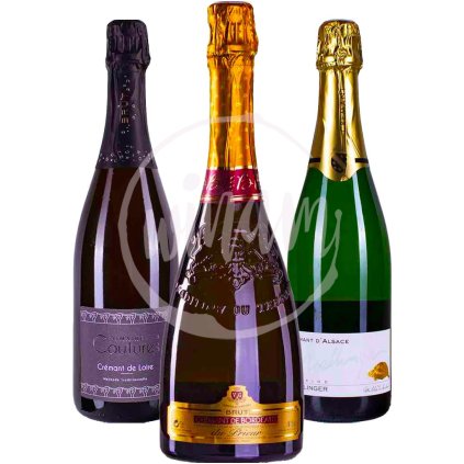 Trio šumivých Crémantů z celé Francie