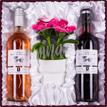 Duo Rosé s květinkou pro maminku