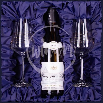 Burgundské Aligoté v dárkové kazetě se skleničkami