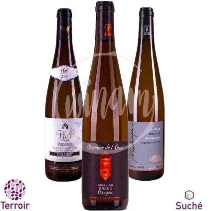 Luxusní trio Rieslingů