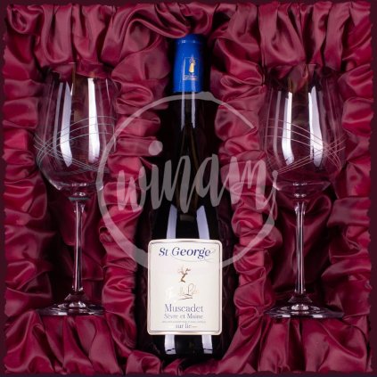 Barikový Muscadet v dárkové kazetě se skleničkami