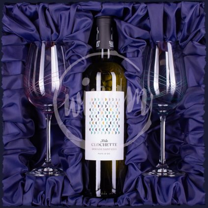 Bílé víno z Languedocu v dárkové kazetě