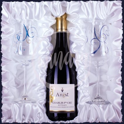 Luxusní dárková kazeta s vínem z Burgundska