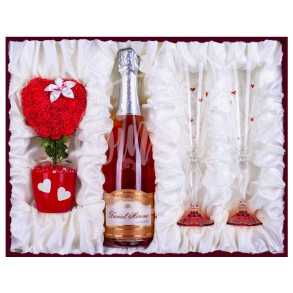 Champagne Moreau Rosé Svatební dar