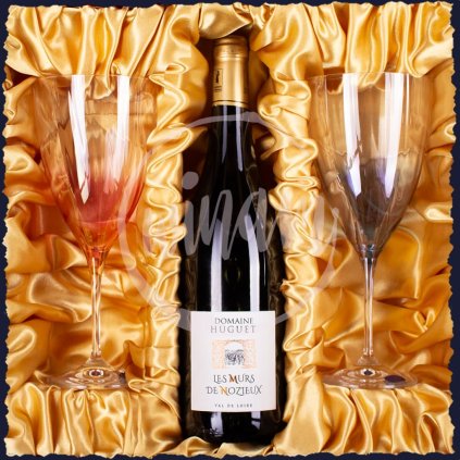 Červené víno z Loiry v luxusní dárkové sadě