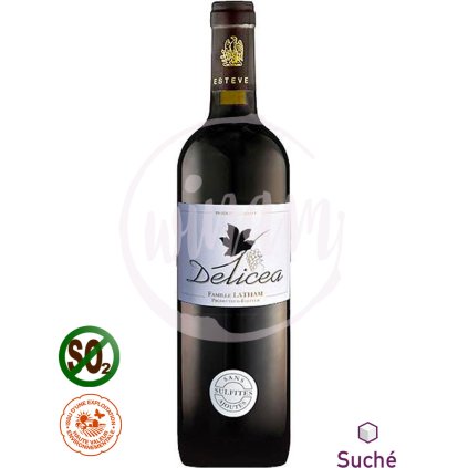Délicea červené víno bez siřičitanů