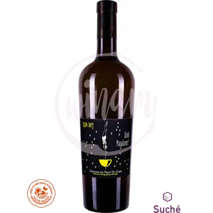 Muscat Blanc bílé suché víno z údolí Rhony