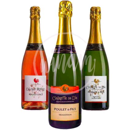 Sada polosuchých šumivých vín z Francie