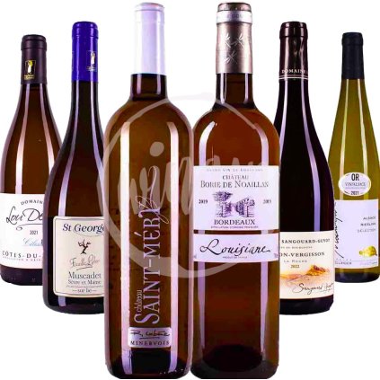 Sada vín z celé Francie