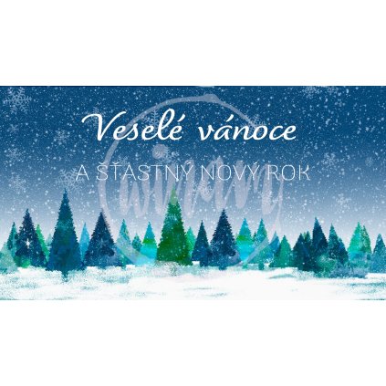 Veselé vánoce zimní krajina