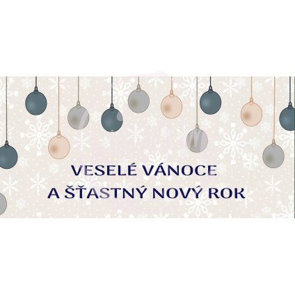 Vánoční přání s ozdobami