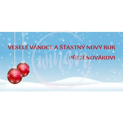 Vánoční přání modré