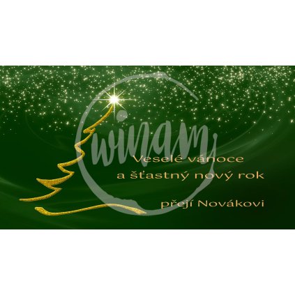 Dárková kartička Veselé vánoce