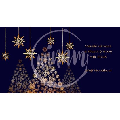 Vánoční dárková kartička