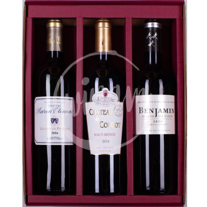 Trio slavných apelací Bordeaux