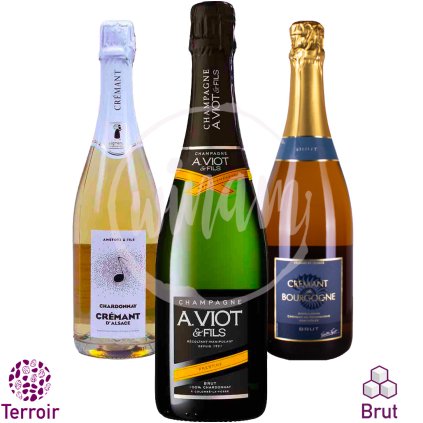 Šumivé Chardonnay trio terroirů