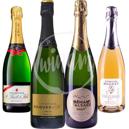 Degustační set šampaňské vs. Crémant