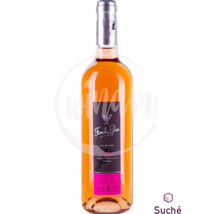 Růžové víno z údolí Loiry - Famille Lebas, Gamay