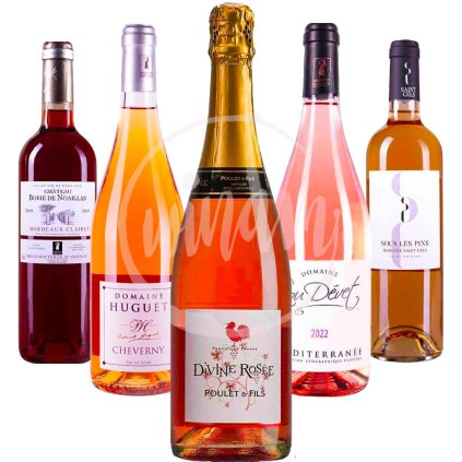 Degustační sada růžových vín z celé Francie