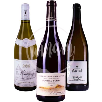 Degustační sada burgundských Chardonnay