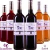 Sada vín z Bordeaux Růžové a červené