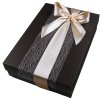 Dárková krabice černá se zlatou stuhou